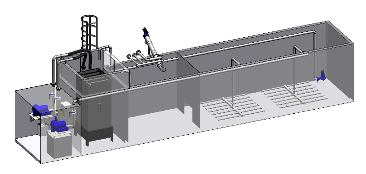 STEP containerisée avec unité de de micro-filtration (MBR) 