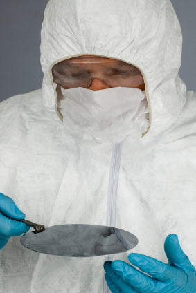 Inspection d'un Wafer lavé à l'eau ozonée